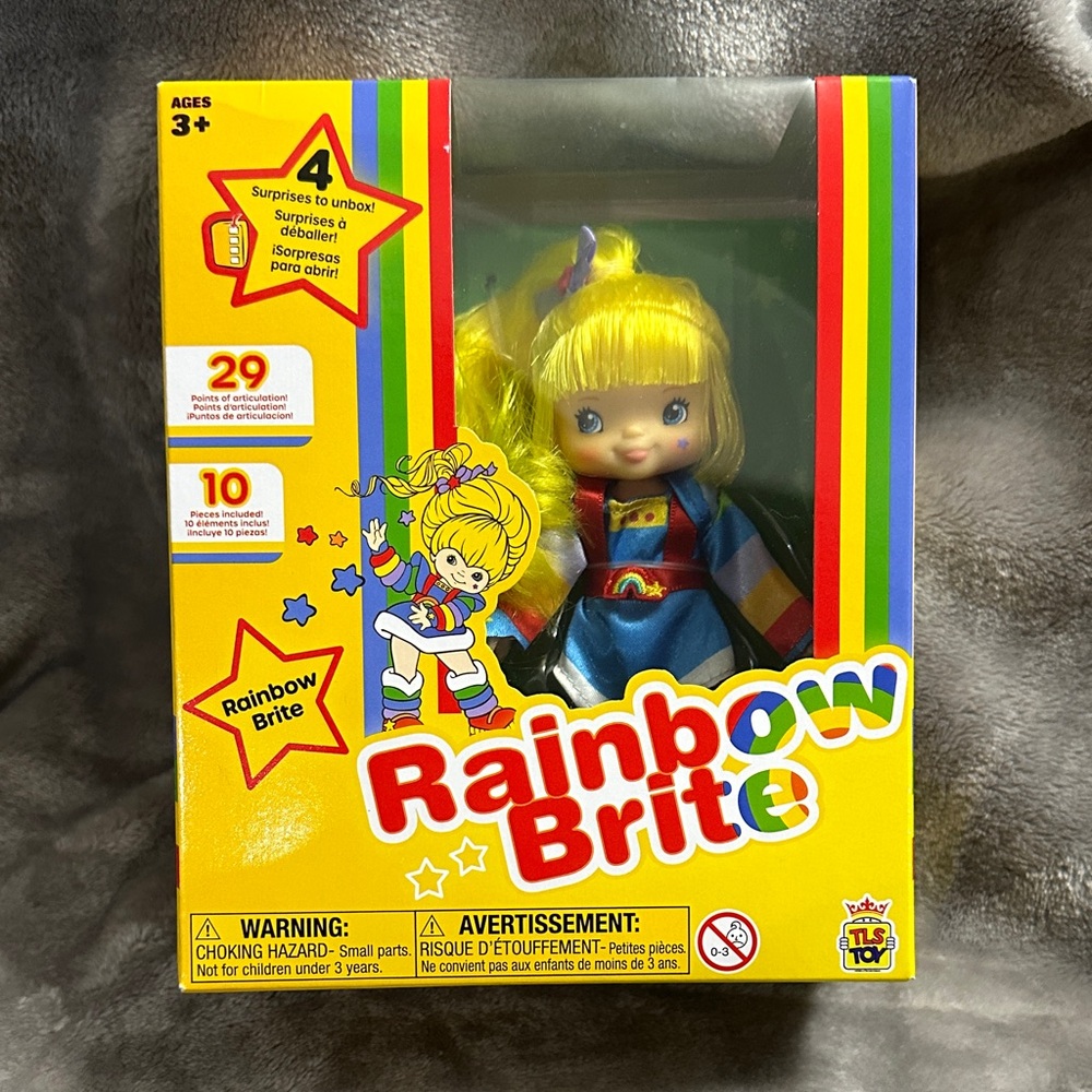 40th Anniversary Rainbow Brite Doll with Yellow Hair and Rainbow Blue Outfit